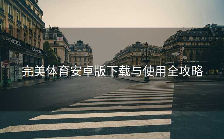 完美体育安卓版下载与使用全攻略 完美体育安卓版下载与使用全攻略